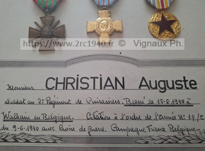 Auguste Christian
Croix de guerre