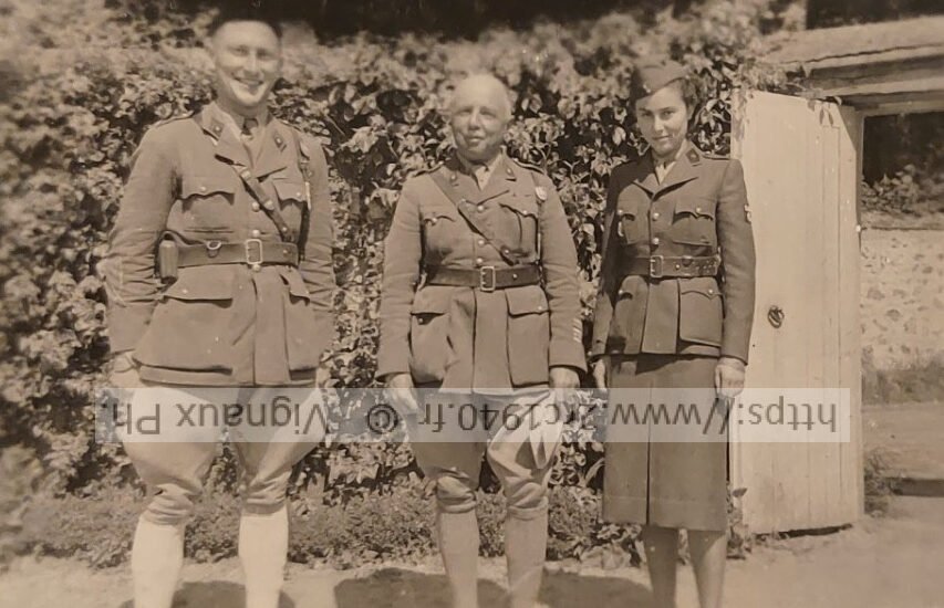 Le colonel Poupel
Marie-Claire Servan Shreiber, future épouse Mendés France