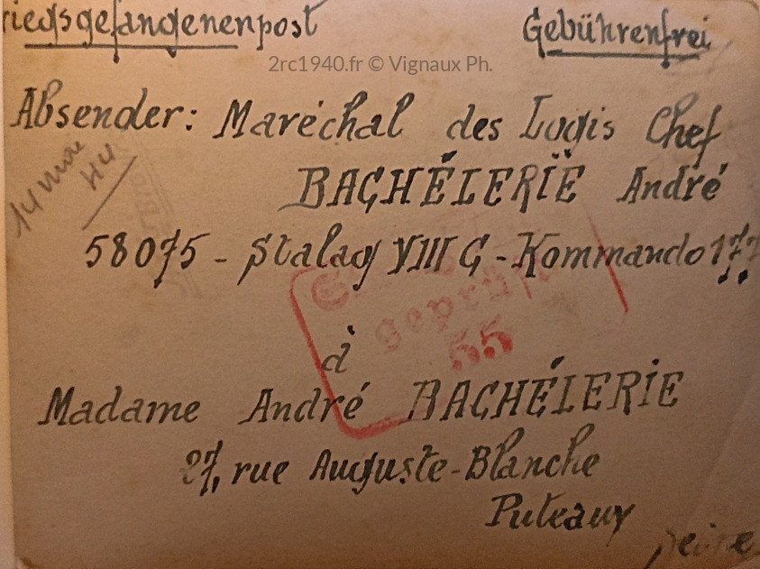 André Bachelerie
Prisonnier
Stalag VIIIC